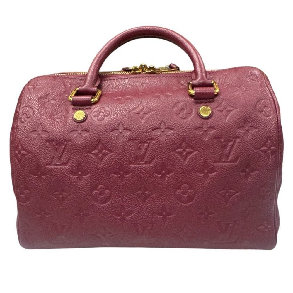 Louis Vuitton Bordeaux Purple LV Monogram Empreinte Speedy Bandoulière 25 Bag - Picture 3 of 16